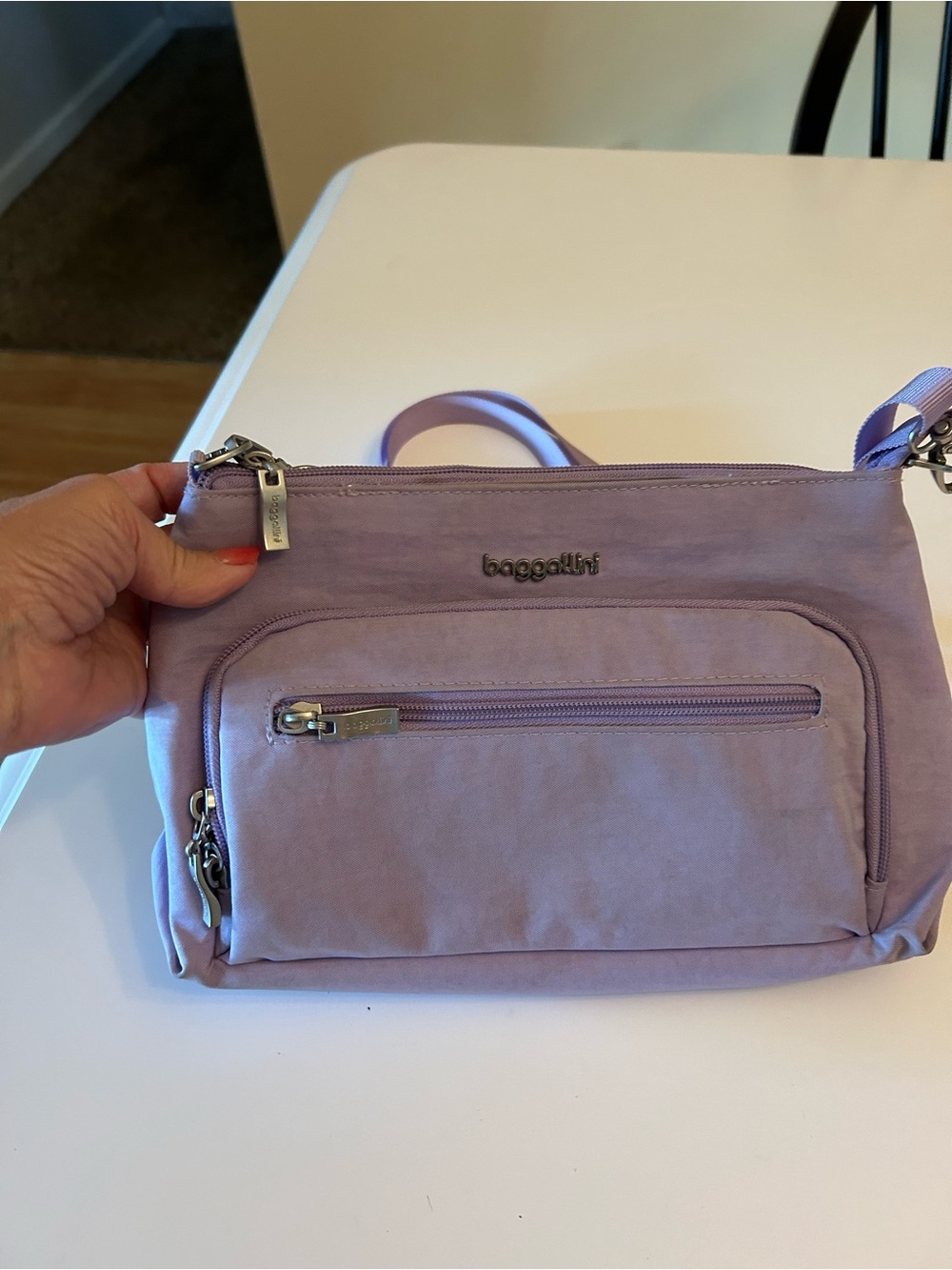 Baggallini Day to Day Lavender Crossbody Bag - Picture 2 of 6